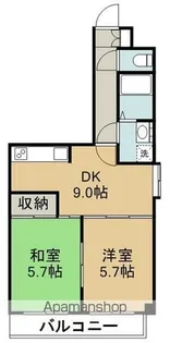 F・シャルマン【5階】の間取り