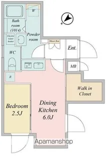LIVEFLAT門前仲町【3階】の間取り