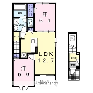 ブラウンヒルズ【2階】の間取り