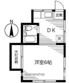 北島荘【A号室】の間取り