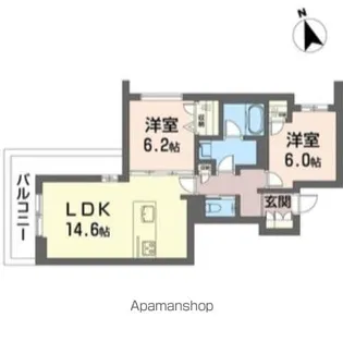 ソレイユ ルヴァン【3階】の間取り