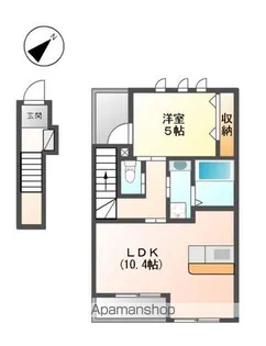 LUNAⅠ SAKURAI【2階】の間取り