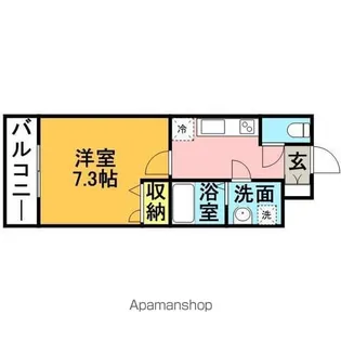 グレートフル大橋【4階】の間取り