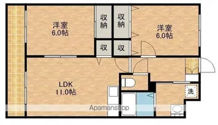 ケイパレスⅡ【2階】の間取り