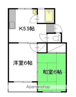 新地マンション A棟【307号室】の間取り