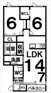 AP FELICO【2-A号室】の間取り