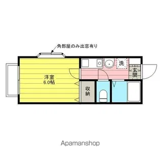 コーポYAMASAN【105号室】の間取り