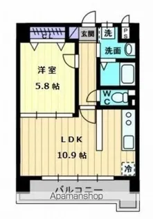 パルテールAISHIN【4階】の間取り