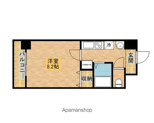 ブライトコート元浜【3階】の間取り