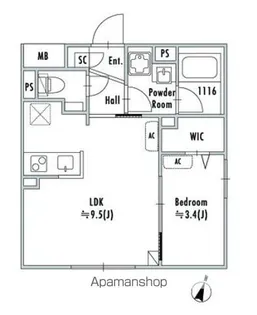 GRAN PASEO鷺ノ宮【3階】の間取り