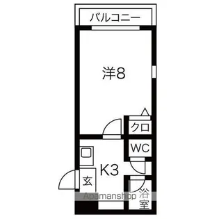シティパレス姪浜【1階】の間取り