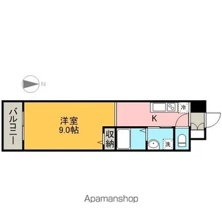 エクセルシオール栄【605号室】の間取り