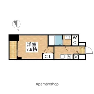 プレサンスジェネ千種内山【6階】の間取り