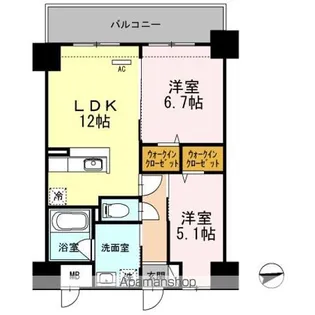 THYME【9階】の間取り