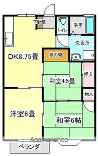 マルベリーハイツB棟【2階】の間取り