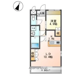 グランチェスタ【1階】の間取り