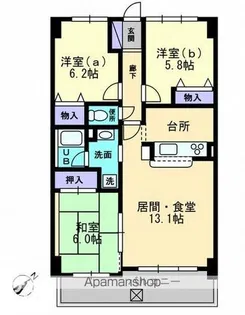 SQUARE今里【403号室】の間取り