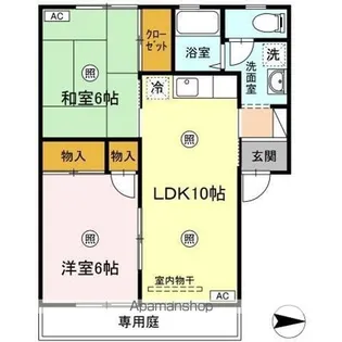 セジュールいおき【1階】の間取り
