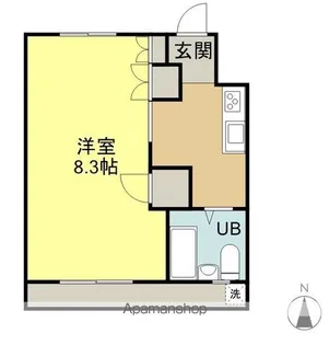 白鷺ハイツ【202号室】の間取り