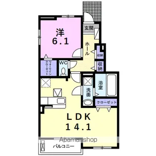 SUN CITY 青山 B【1階】の間取り