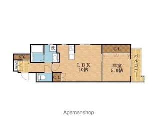 CHOUETTE日向【301号室】の間取り