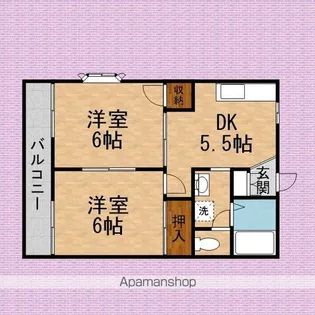 グレープハイム【2階】の間取り