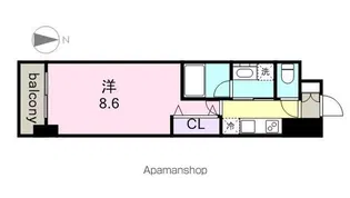 PURE RESIDENCE 名駅南【4階】の間取り