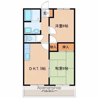 ルミエール加納【3階】の間取り