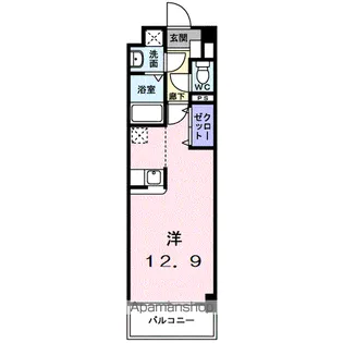 クラシオン・ルガール イシカワ【3階】の間取り