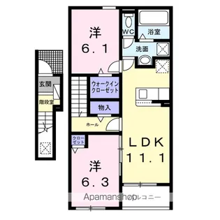 ベリッシマ Ⅰ【2階】の間取り