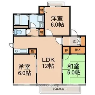 グランデージ【1階】の間取り