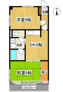 コージーハイムB【1階】の間取り