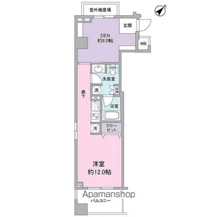 アリーム稲毛海岸【301号室】の間取り