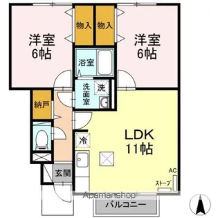セジュールFK A【1階】の間取り