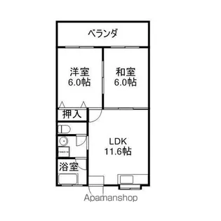 コーポラスM【302号室】の間取り