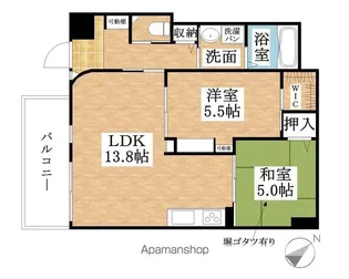 愛知県名古屋市西区中小田井1丁目【マンション】の間取り