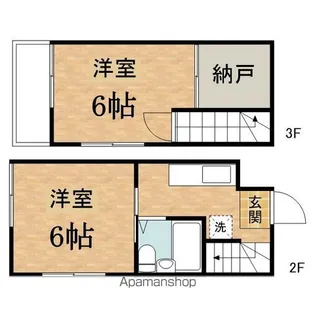 スズキパル下柚木【2階】の間取り