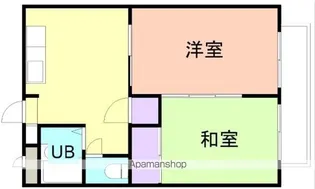 マンション吹上【203号室】の間取り