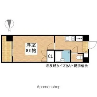 メゾンオランジェ渡辺【6階】の間取り