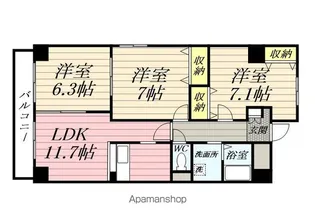 シャイン【4階】の間取り