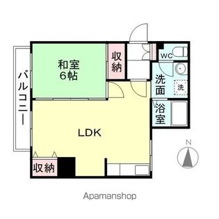 岩田第二コーポ【301号室】の間取り