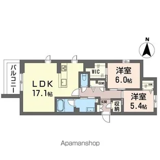 戸塚日和【202号室】の間取り