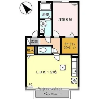 カメリア Ⅰ【1階】の間取り