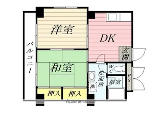 RAYHAUS横濱鶴見Ⅰ【5階】の間取り