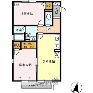 ロイヤル不二 B棟【2階】の間取り
