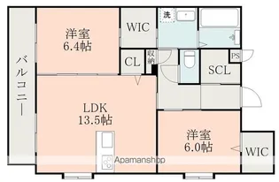 L’S 2【2階】の間取り