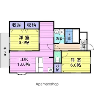 グリーンパークⅡ【1階】の間取り