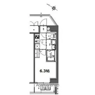 S-RESIDENCE神宮西駅前ascent(アセント)【9階】の間取り