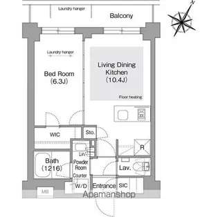 コンフォリア・リヴ文京護国寺【1階】の間取り