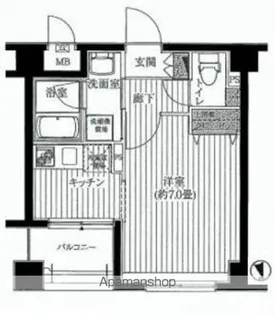 プレール・ドゥーク上野NORTH【7階】の間取り